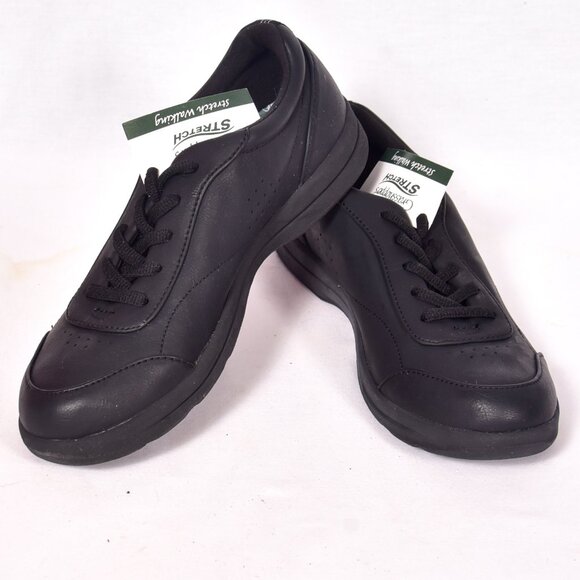 Grasshoppers Stretch Women's Promenade Black Smooth Walking Shoes Size 6M - Picture 1 of 9